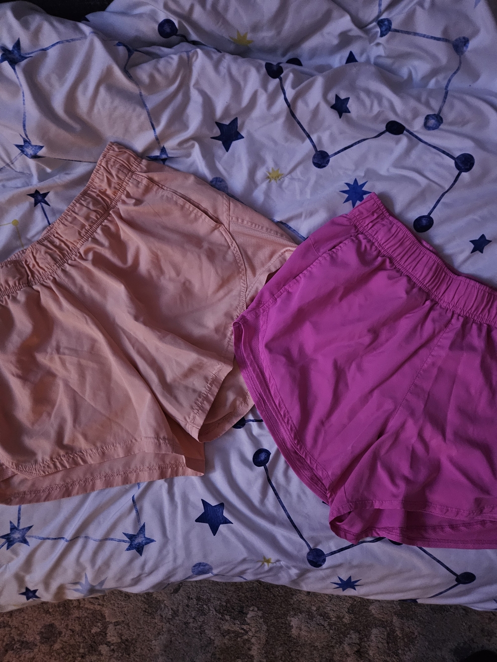 Avia Pink and Peach Athletic Shorts Duo